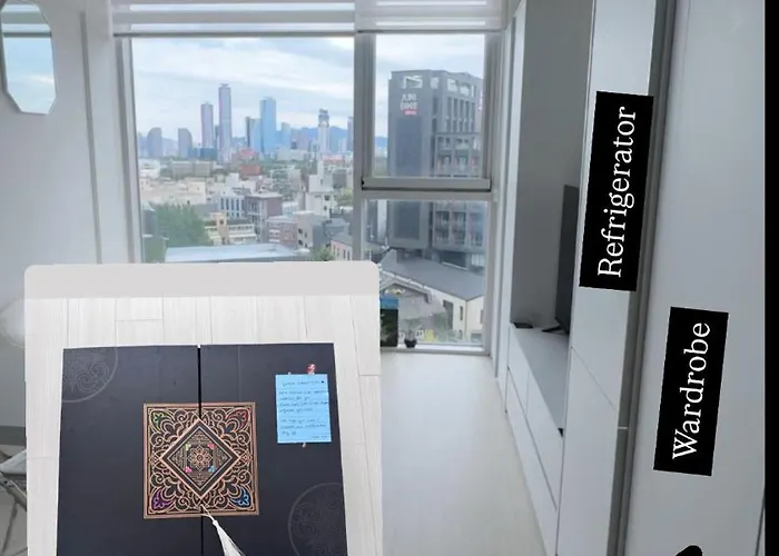 Open1-hongdae, Hapjeong Station 1 Minute, Luxury Style, Panorama River View 6 People, 2room, 3q Bed Apartment Seoul
