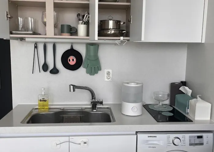 Hoya House1-hongdae, Hapjeong Station 1 Minute, Luxury Style, Panorama River View 6 People, 2room, 3q Bed Apartamento Seul