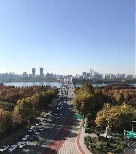 Open1-hongdae, Hapjeong Station 1 Minute, Luxury Style, Panorama River View 6 People, 2room, 3q Bed *